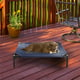 Photo 1 of -USED/MISSING INSTRUCTIONS-Petmaker 80-PET6084 Portable Raised Cot-Style Elevated Pet Bed BROWN