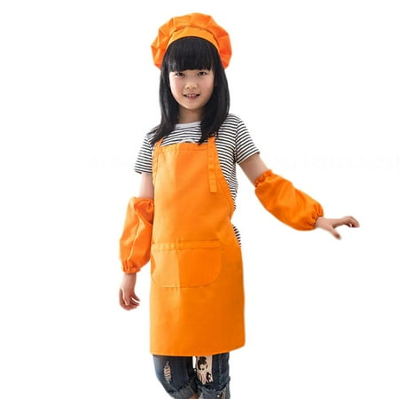 

Childrens Chef Hat Set Apron Oven Glove Art Home Cooking Children s Chef Hat