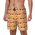 thumbnail image 2 of Uemuo Dachshund Dog Puppy Pattern Mens Swim Trunks Quick Dry Board Shorts with Mesh Lining, Stretch Beach Shorts Quick Dry No-Chafing Board Shorts-Small, 2 of 9