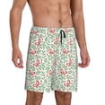 thumbnail image 2 of Daiia leaves bows Pattern Mens Woven Stretch Pajama Short,Short Pajama Pants-4X-Large, 2 of 6