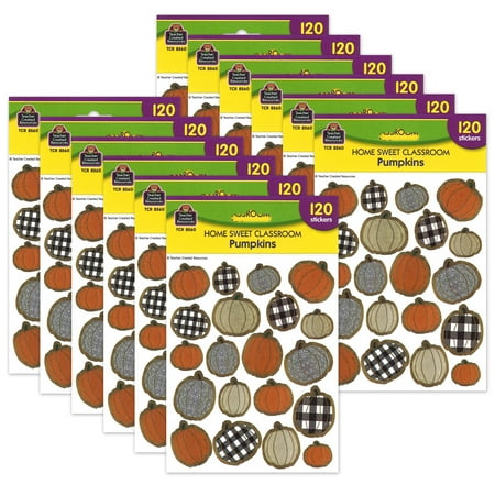 UPC: 0194629109470 | Home Sweet Classroom Pumpkins Stickers 120 Per Pack 12 Packs