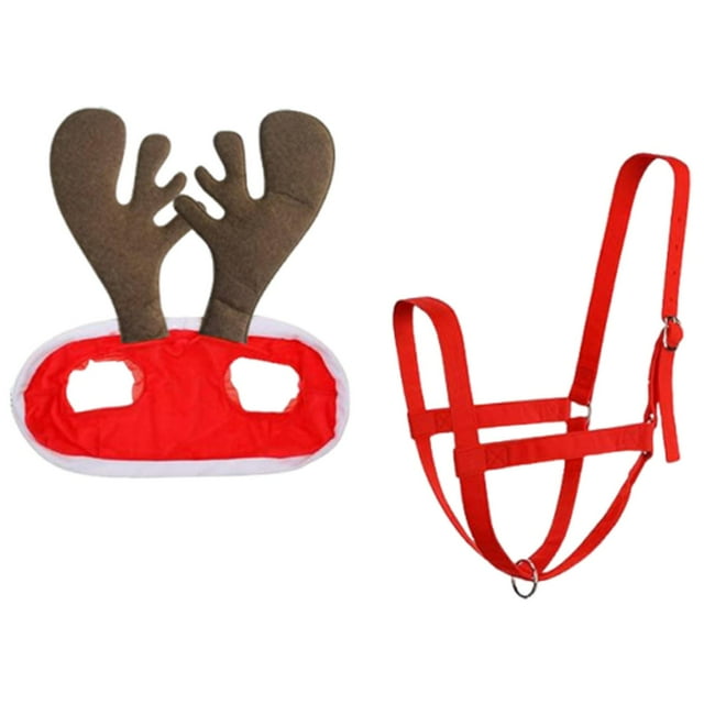 Gorro de Papá para caballo, gorro y riendas navideñas para caballos, cómoda gorra de Papá para caballos, disfraz navideño para caballos.