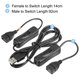 thumbnail image 4 of USB Extensión Cable con ON/OFF Interruptor 1 Metro USB Macho a Doble Hembra Extensión Cable para Escritorio Lámpara Ventilador LED Luz Tira Negro, 4 of 5