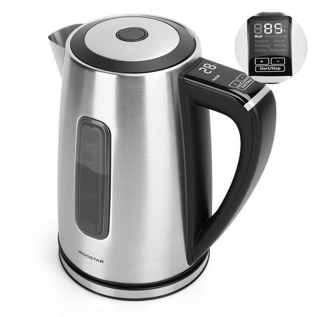 Tetera Eléctrico De Acero Inoxidable 1.7l 1200w Aigostar