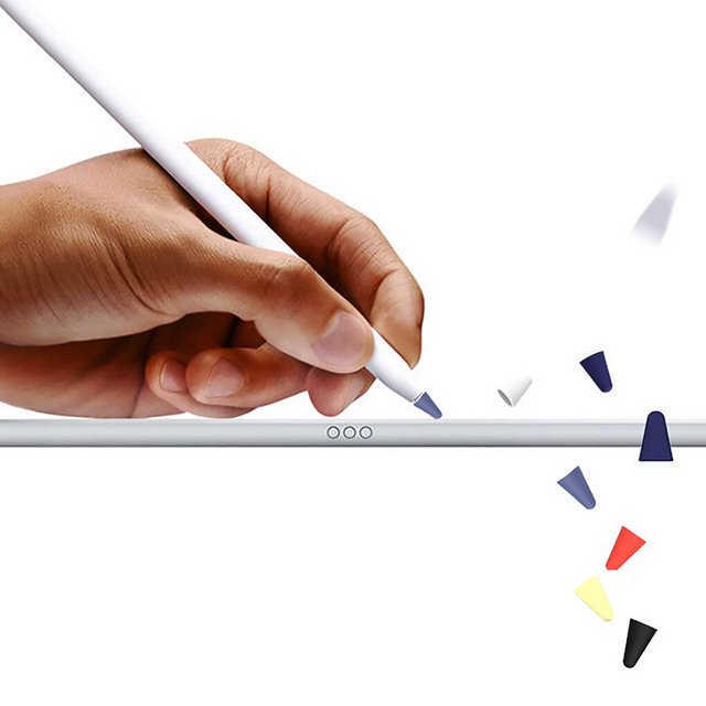 8pcs Tablet Pencil Penpoint Protector Pen Point cap pen Protective Silicone Cap Case Tablet Pencil Accessories, Purple Blue