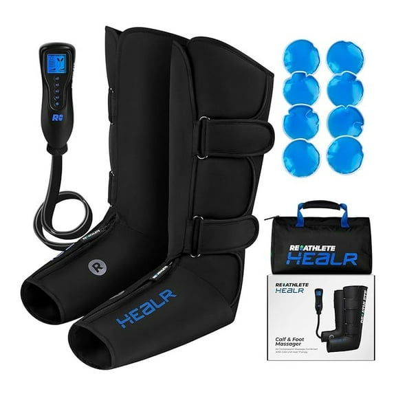 HEALR Leg Massager: Calf and Foot Massager for Circulation Improvement | Heat and Compression | Heat and Cold Therapies |