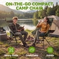 thumbnail image 4 of VECUKTY Triangle Frame High Back Folding Camping Chair, Portable Moon Chair with Enhanced Stability, Includes Carry Bag, Army Green, 4 of 9