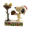 Jim Shore A Snowy Gift Polyresin Woodstock Christmas Snoopy 6006938