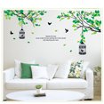 thumbnail image 3 of Birds Cage Flowers Tree Wall Stickers Wall Stickers Wall Decal PVC for Lover  Living Room Children's Room TV Sofa Background Wall Art Decors, 3 of 4
