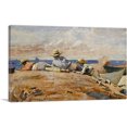 thumbnail image 1 of ARTCANVAS Three Boys on the Shore 1873 Canvas Art Print by Winslow Homer - Size: 12" x 8" (0.75" Deep), 1 of 9