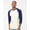 Vintage White/ Inked India, variant on Unisex Fine Jersey Raglan T-Shirt