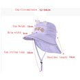 thumbnail image 5 of Krdevn Kids Capybara Print Sun Hat, Wide Brim Neck Flap UPF 50+ Hat Size:3-10 Years, 5 of 9