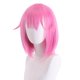 thumbnail image 2 of Peluca corta para cosplay rosa con flequillo, 35 cm, sintética, para todas las edades, 2 of 3