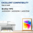 thumbnail image 2 of LC506 Ink Cartridges Compatible for Brother LC 506 LC506XL Ink cartridges for  MFC-J4355DW/J4555DW/MFC-J4557DW Printer (4 Pack), 2 of 6