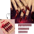 thumbnail image 1 of EYE Holiday Party Halloween Wear Nail Solid Red Cat Eye Repeatable False 1ml, 1 of 5