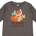 thumbnail image 4 of Inktastic My Memere Loves Me Fox Boys or Girls Long Sleeve Toddler T-Shirt, 4 of 5