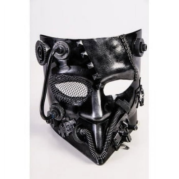 STEAMPUNK JESTER MASK SILVER