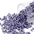 thumbnail image 1 of TOHO Round Seed Beads Japanese Seed Beads (PF567F) PermaFinish Purple Metallic Matte 8/0 3mm Hole: 1mm about 222pcs/bottle 10g/bottle, 1 of 5