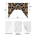 thumbnail image 5 of Retro Geometric Swag Valances for Windows, Small Curtains Drapes, Vintage Abstract Art Kitchen Window Curtains Over Sink Rod Pocket Window Treatment Valance for Bedroom/Bathroom 56"x36", 5 of 5