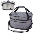 thumbnail image 1 of NICOGENA 6-8 Quart Crock Pot Carrying Bag, Insulated Slow Cooker Carrier With Easy to Clean Lining and Large Pocket for Accessories, 1 of 4