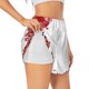 thumbnail image 1 of Balery Winter Christmas Snowflake Pantalones cortos deportivos para mujer con forro y dos bolsillos, elásticos, para entrenamiento, gimnasio, yoga-XX-Large, 1 of 7