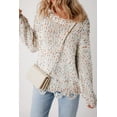 thumbnail image 5 of Redhotype Style Your Season with Our Trendy Distressed Knit Sweater!, 5 of 8