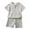 1-Grey60, variant on Byoo Little Boys Crinkle Gauze Outfits Solid Color Short Sleeve Button Tee Top Shorts Set Casual Soft Children Clothing Sets