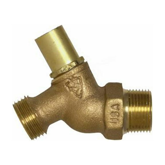 Arrowhead Brass 351LKLF No-Kink Loose Key Hose Bibb, Lead-Free, 3/4 In. MPT x 3/4 In. Hose Thread - Quantity 12