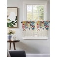 thumbnail image 3 of Boho Flowers Tier Curtains 36 Inch Length,Sheer Curtains for Bedroom Living Room Window Abstract Ethnic Vintage Bohemian Floral Rod Pocket Drapes Kitchen Curtains Small Half Window 27.5"x36" 2 Panels, 3 of 6