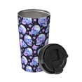 thumbnail image 2 of Yiaed blue Skull flower Print Stainless Steel Coffee Mug -Vacuum Insulated Coffee Tumbler - Leakproof Travel Mugs Insulated for Hot & Cold Drinks, 2 of 8