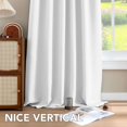 thumbnail image 3 of H.VERSAILTEX Light Blocking Thermal Insulated Window Curtains Bedroom Darkening Drapes for Living Room Back Tab/Rod Pocket Draperies, 2 Panels, 42" x 63", Pure White, 3 of 6