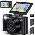 thumbnail image 4 of MARVUE Digital Camera 5K 75MP WiFi Vlogging Camera for Photography, 18x Zoom, Autofocus, Flip Screen with 32GB Card, 4 of 11