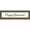 Unbranded Officially Retired Retirement Party Supplies Vinyl Banner 18 Inches X 61 Inches