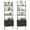Black, variant on Gymax 2PCS 72.5'' Tall Bookshelf 5 Tier Wall Mount Ladder Bookcase w/ Cabinet Black