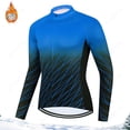 thumbnail image 2 of Maillot de ciclismo térmico de invierno para hombre, ropa de ciclismo de manga larga, pantalones cálidos para bicicleta de carretera, a prueba de golpes, ropa para bicicleta de montaña, 2 of 5