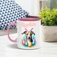 thumbnail image 4 of Happy Easter Whippet with Bunny Ear Headband and Flowers 11oz Accent Two-tone Mug Dog Lover Coffee Tea Cup - 13001, 4 of 5