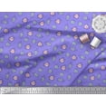 thumbnail image 3 of Soimoi Purple Japan Crepe Satin Fabric Crystals Floral Fabric Prints By Yard 42 Inch Wide, 3 of 3