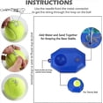 thumbnail image 3 of Solo tennis trainer rebound ball, fill & drill tennis trainer with string, rebounder tennis practice, 3 of 5