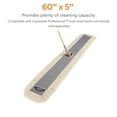 thumbnail image 4 of Staples Coastwide Professional Cut-End Dust Mop Head Cotton 60" x 5" White 2/Pack CW56756, 4 of 5