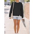thumbnail image 6 of Womens Oversized Crewneck Sweatshirt - Teacher Outfits Fall Long Sleeve Top, 6 of 12