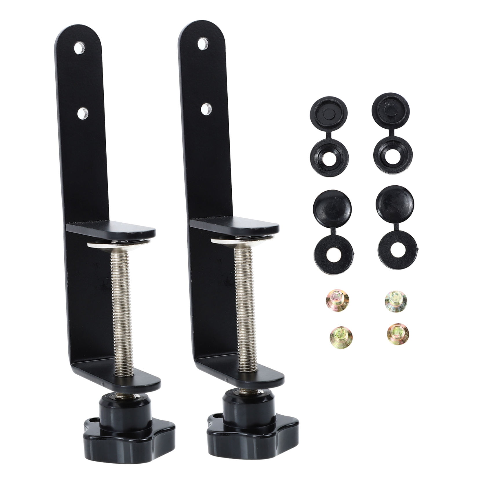 Pyramidti Perfboard Mounting Clips Pegboard Tool Holder Steel Pegboard Installing Tool Shelf Clothing Black 17x5.2cm