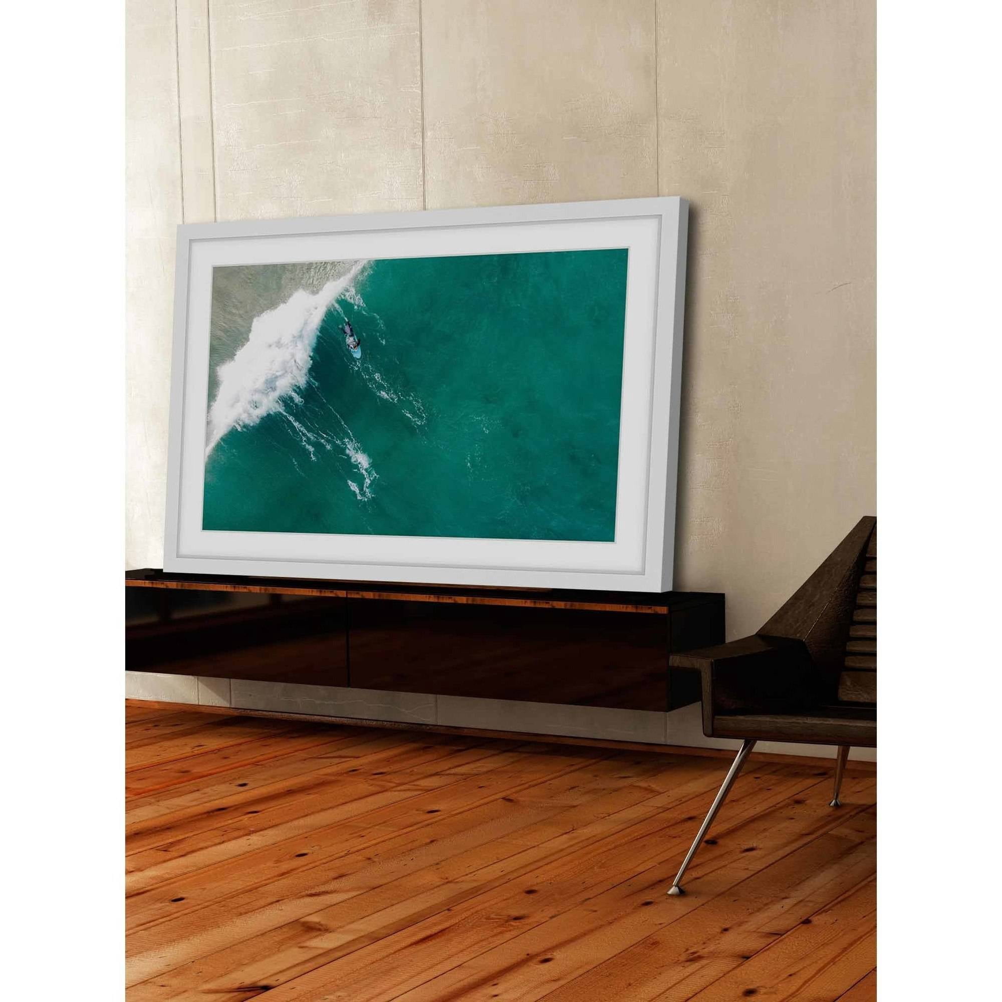 Marmont Hill "Big Wave" by Karolis Janulis Framed Painting Print