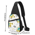 thumbnail image 3 of Xecao's Dinosaur on Excavator Print Sling Bag: A Versatile Chest, Shoulder, and Crossbody Backpack for Casual Days Out, Perfect for Both Men and Women, 3 of 6
