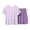 Purple, variant on Bovxnpu Girls Boys Outfits Set Boys Girls Short Sleeve Sleepwear Set Casual Home Sleepwear 2Pc Set