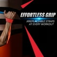 thumbnail image 6 of Wrist Straps for Weight Lifting - Lifting Straps for Weightlifting | Gym Wrist Wraps - red, 6 of 6