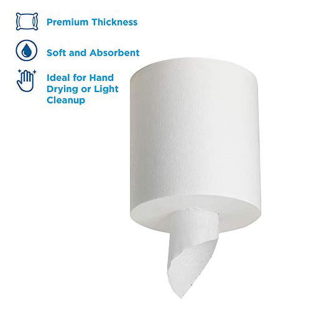 SofPull Regular Centerpull Premium Paper Towel by GP PRO (Georgia-Pacific), White, 28124, 324 Sheets Per Roll, 6 Rolls Per Case