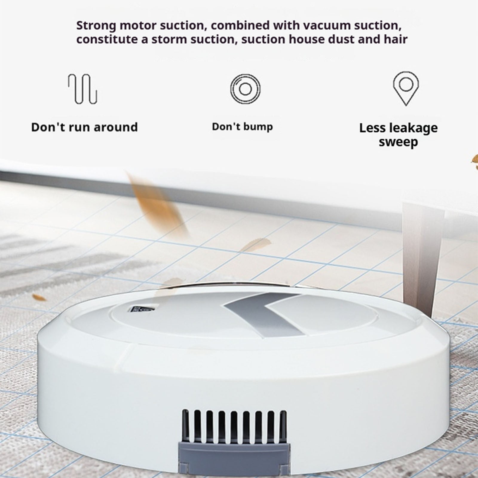 Byujiro Home Robot Vacuum Cleaner 2-in-1 Vacuuming & Mopping for Hard Floors & Carpets