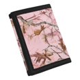 thumbnail image 2 of Chririnla Pink Woodland Camouflage Pattern Thin Kids Trifold Wallet, Polyester Children's Wallet Foldable Trifold Card Wallet for Outdoor Sports Travel, 2 of 7