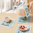 thumbnail image 5 of Sunflower Pot Holders for Kitchen Heatproof Potholder, 5 Pack Teal Green Check You Are My Sunshine Bee Hot Pads Multipurpose Oven Pads Cloth Potholders Trivet for Cooking Baking, 5 of 8
