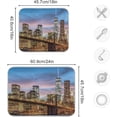 thumbnail image 3 of Dish Drying Mat New York Brooklyn Bridge Kitchen Dish Pads Super Absorbent Microfiber Dish Drying Rack Pads Safe Heat-resistant Kitchen Counter Mat,18x24 Inch, 3 of 7